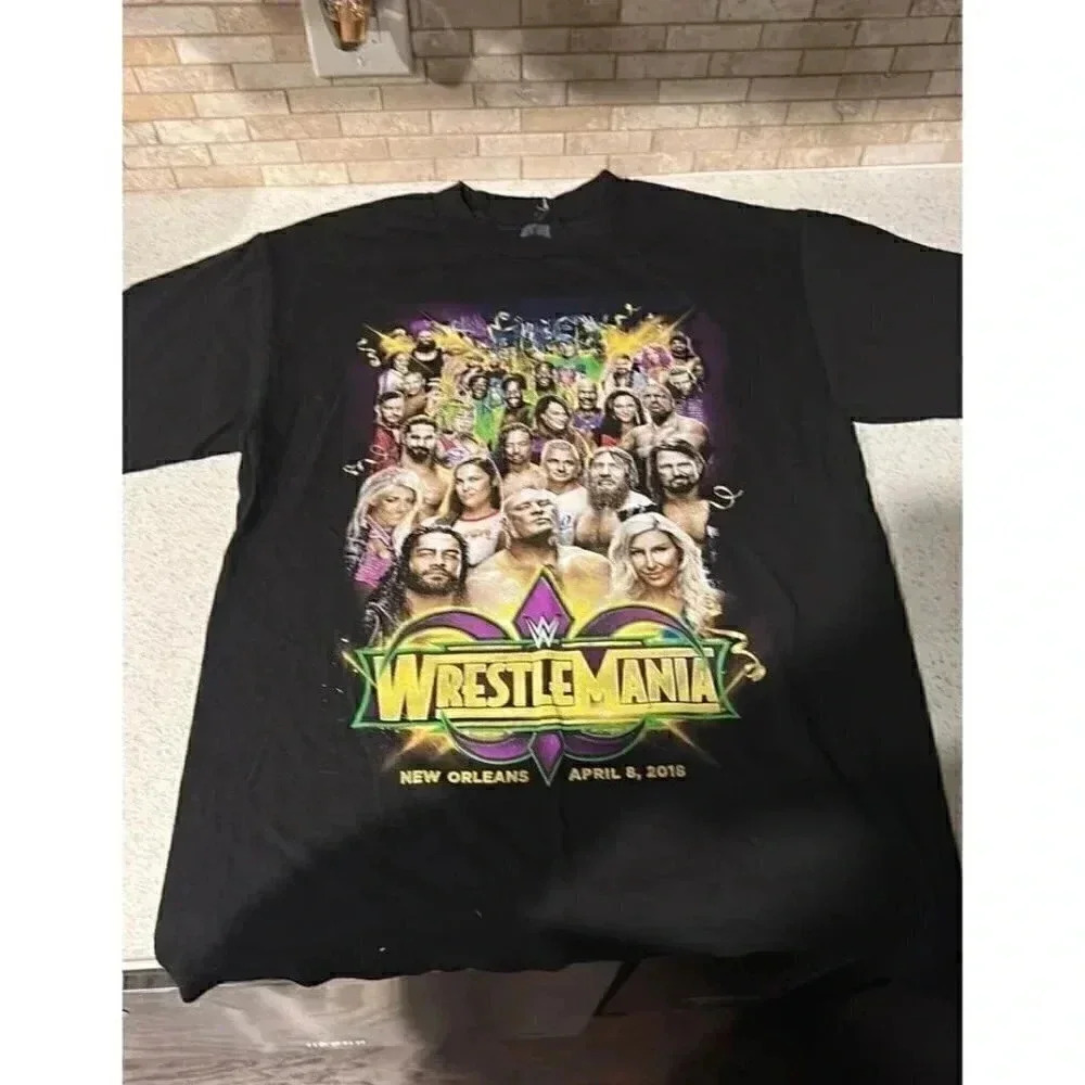 Wrestlemania 2018โ lineup shirt